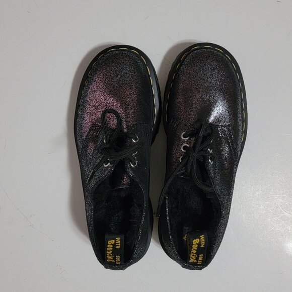 NEW Dr Martens 1461 Faux Fur Oxfords Womens 7 Whimsygoth Platform Grunge Y2K - Picture 2 of 9